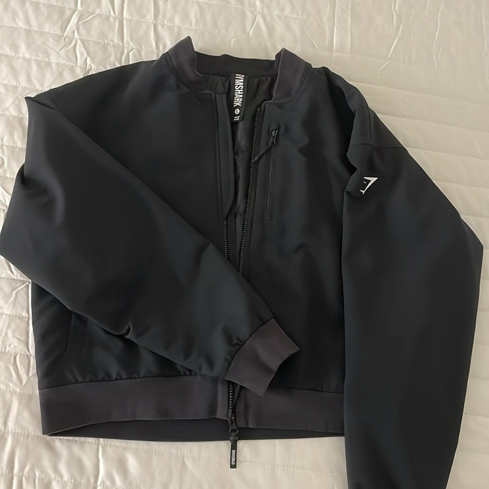 Gymshark Black Bomber Jacket